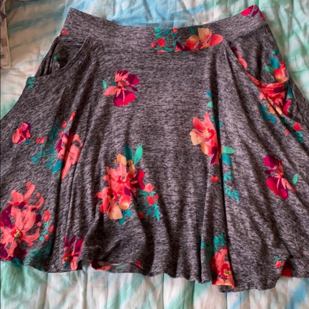 Floral skater skirt